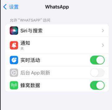 ios设置WhatsApp